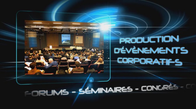 Vidéo promotionnelle pour la production d’événements corporatifs