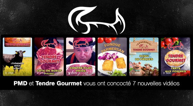 PMD et Tendre Gourmet vous ont concocté 7 nouvelles vidéos