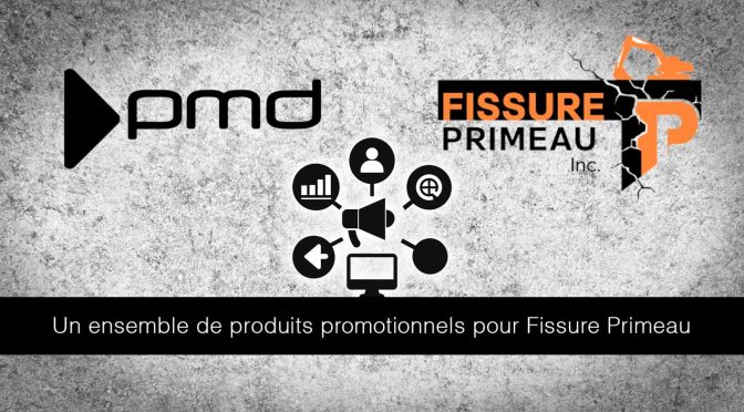 A set of promotional products for Fissure Primeau